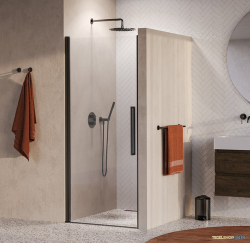 BRAUER Cosmic Nisdeur Draaiend 90x200 Omkeerbaar Helder Glas Incl. Glascoating PVD Gunmetal Geborsteld