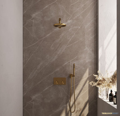 Thermostatische Inbouwdoucheset Brauer Gold Edition Recht Met Drukknoppen (Alle Opties)