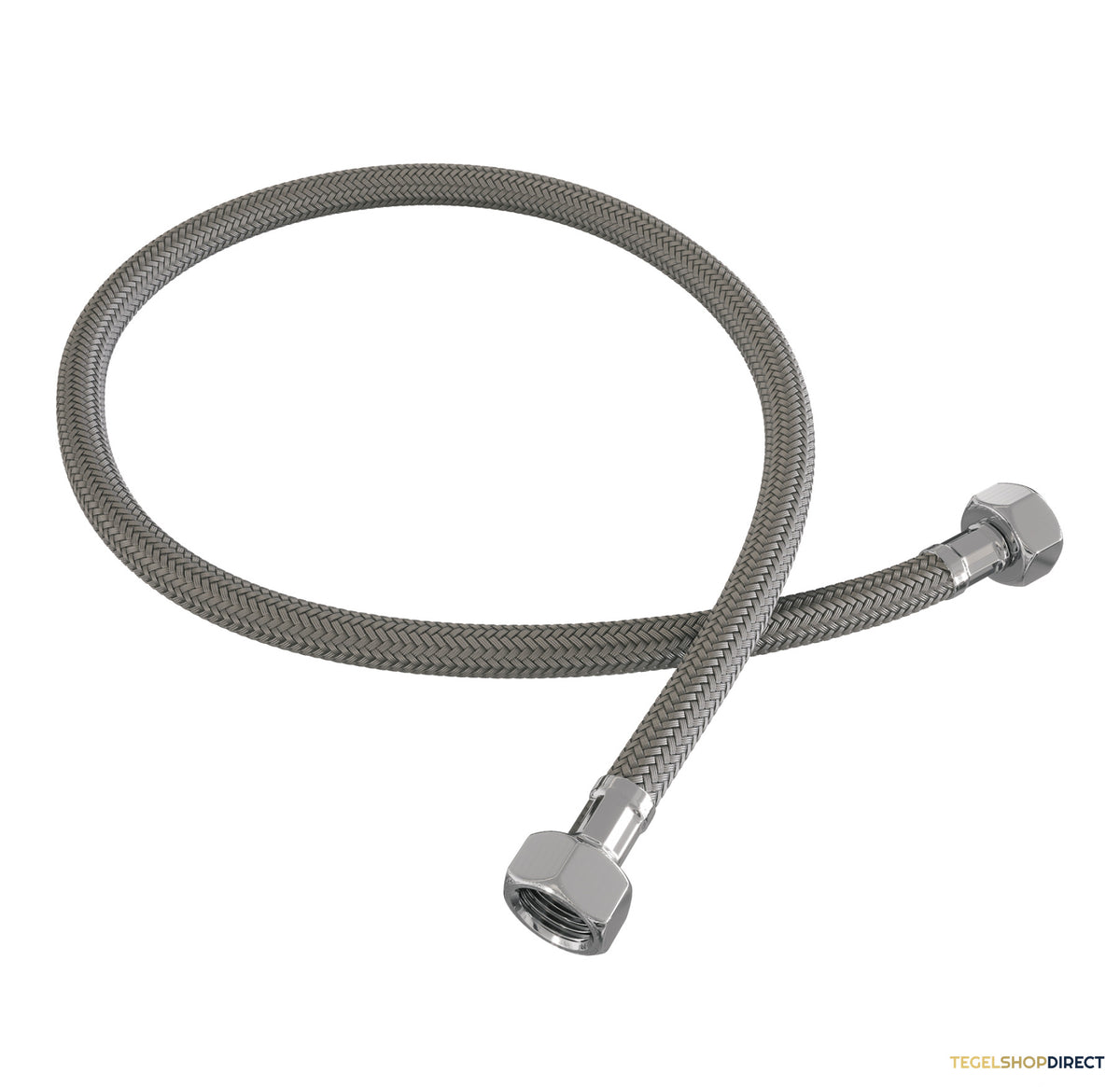 Brauer Stripe hoekstopkraan compleet met slang chroom – afbeelding 2