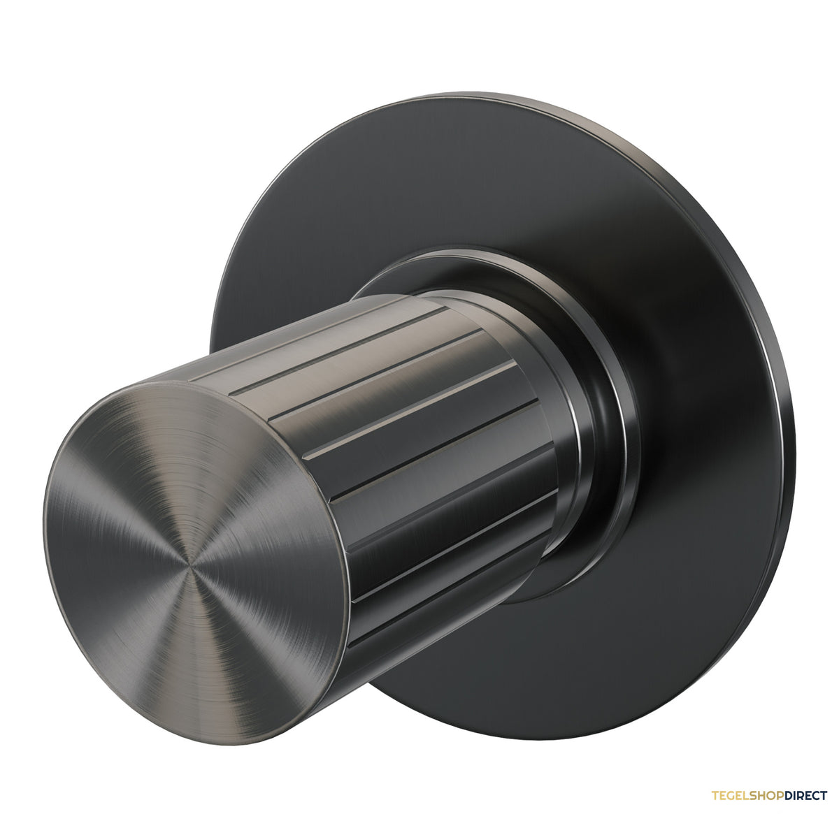 Brauer Stripe losse inbouw stopkraan met in- en afbouwdelen gunmetal geborsteld PVD