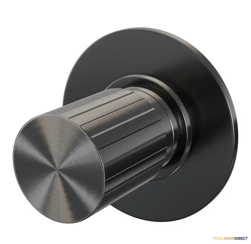 Brauer Stripe losse inbouw stopkraan met in- en afbouwdelen gunmetal geborsteld PVD