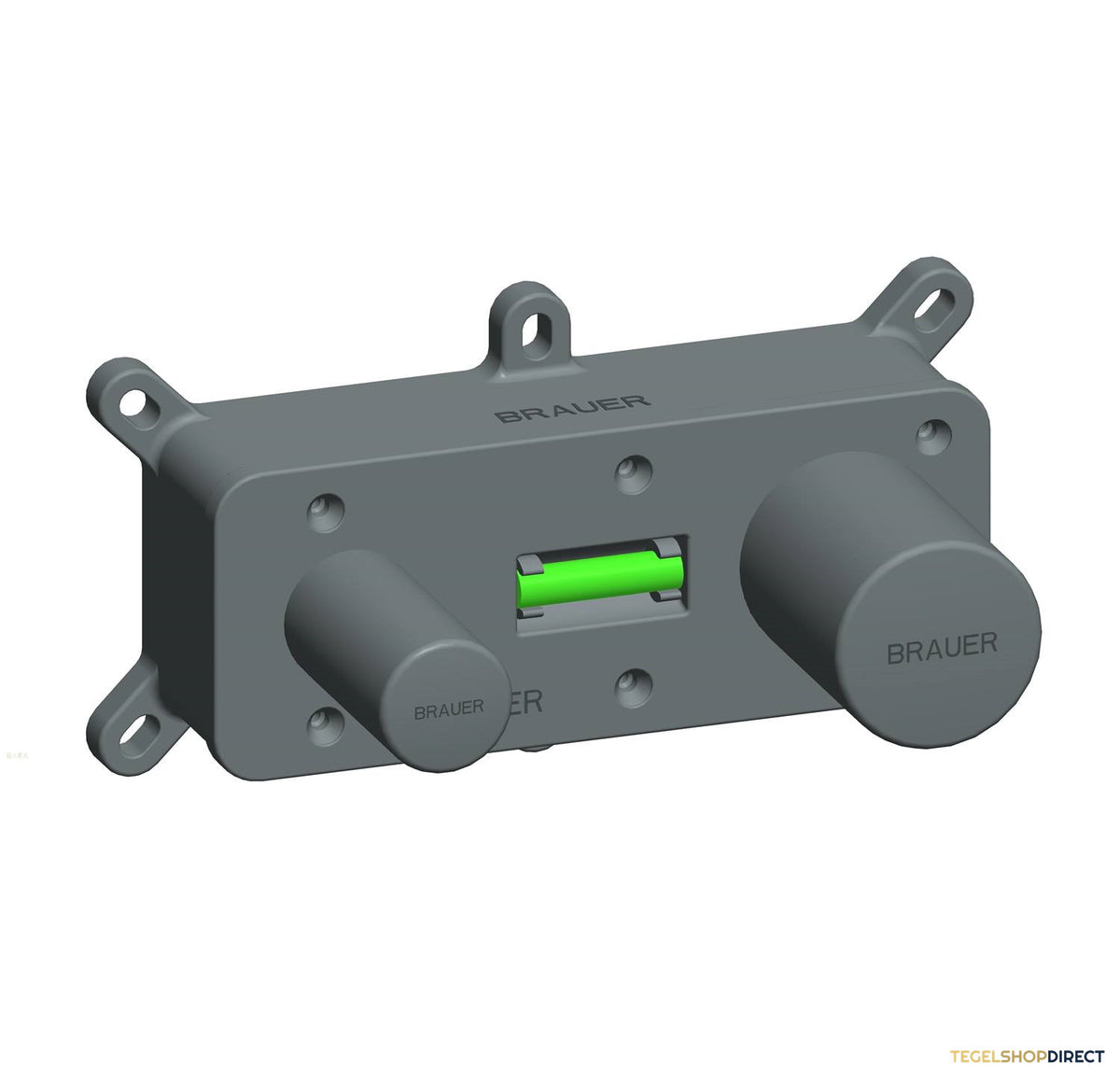 Inbouw Wastafelmengkraan Brauer Chrome Edition Coldstart Gebogen Uitloop Platte Hendel Rechts Chroom Met Afdekplaat – afbeelding 3