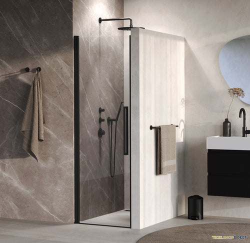 BRAUER Cosmic Nisdeur Draaiend 70x200 Omkeerbaar Helder Glas Incl. Glascoating Mat Zwart