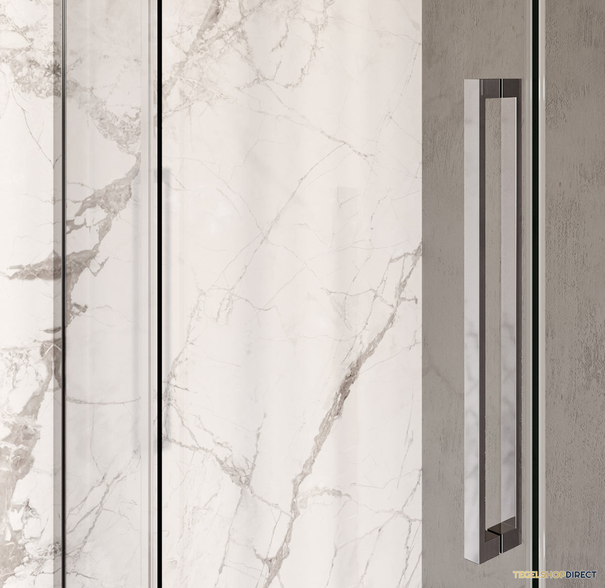 BRAUER Stellar douchecabine met draaideur helder glas 120x80x200 omkeerbaar incl. glascoating chroom – afbeelding 6