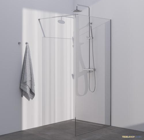 BRAUER Season inloopdouche model D helder glas 100x200 incl. glascoating Season-Season-Chroom