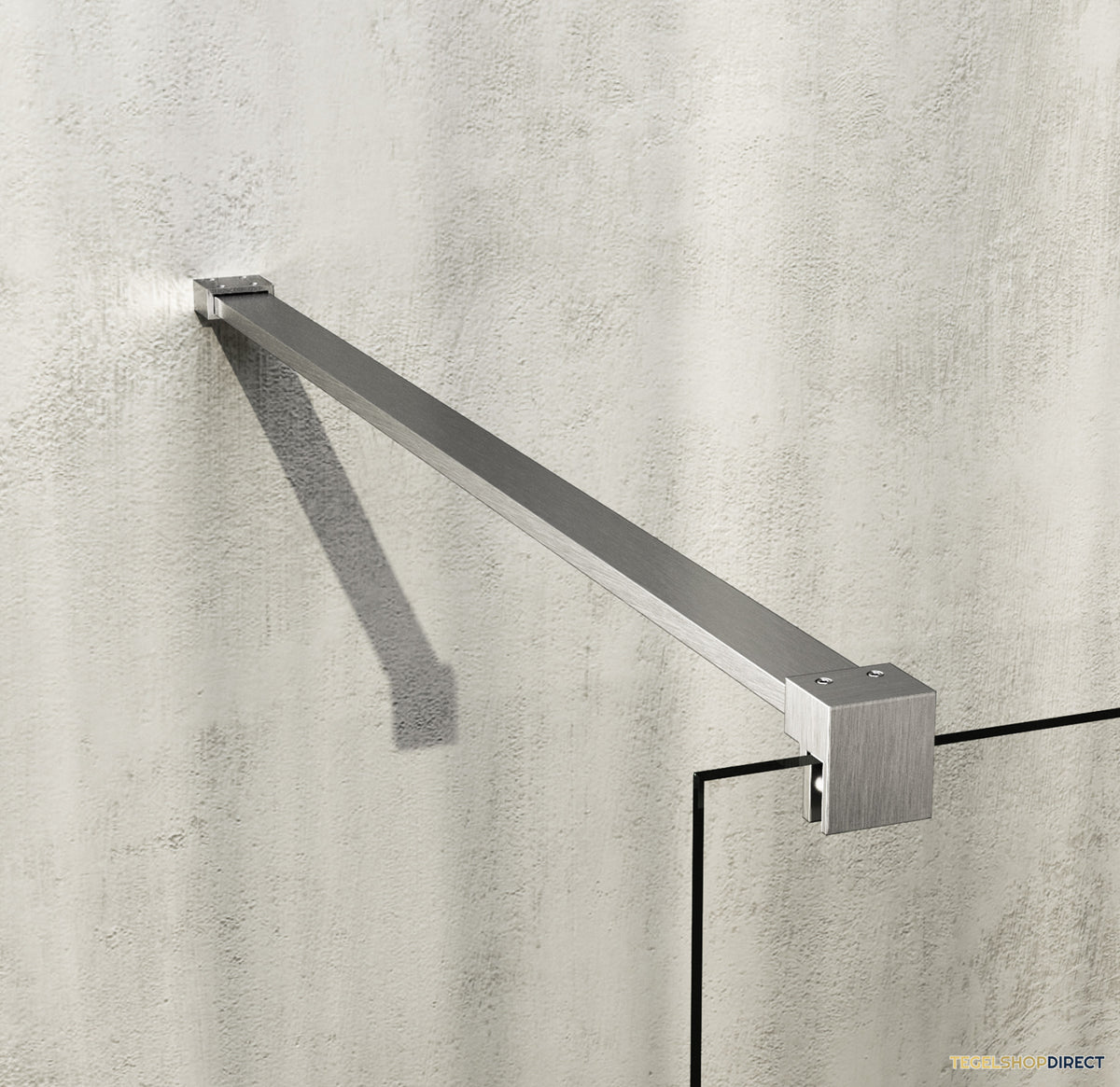 BRAUER Void Badwand 80x140 Helder Glas Incl. Glascoating PVD RVS-Kleurig Geborsteld – afbeelding 4