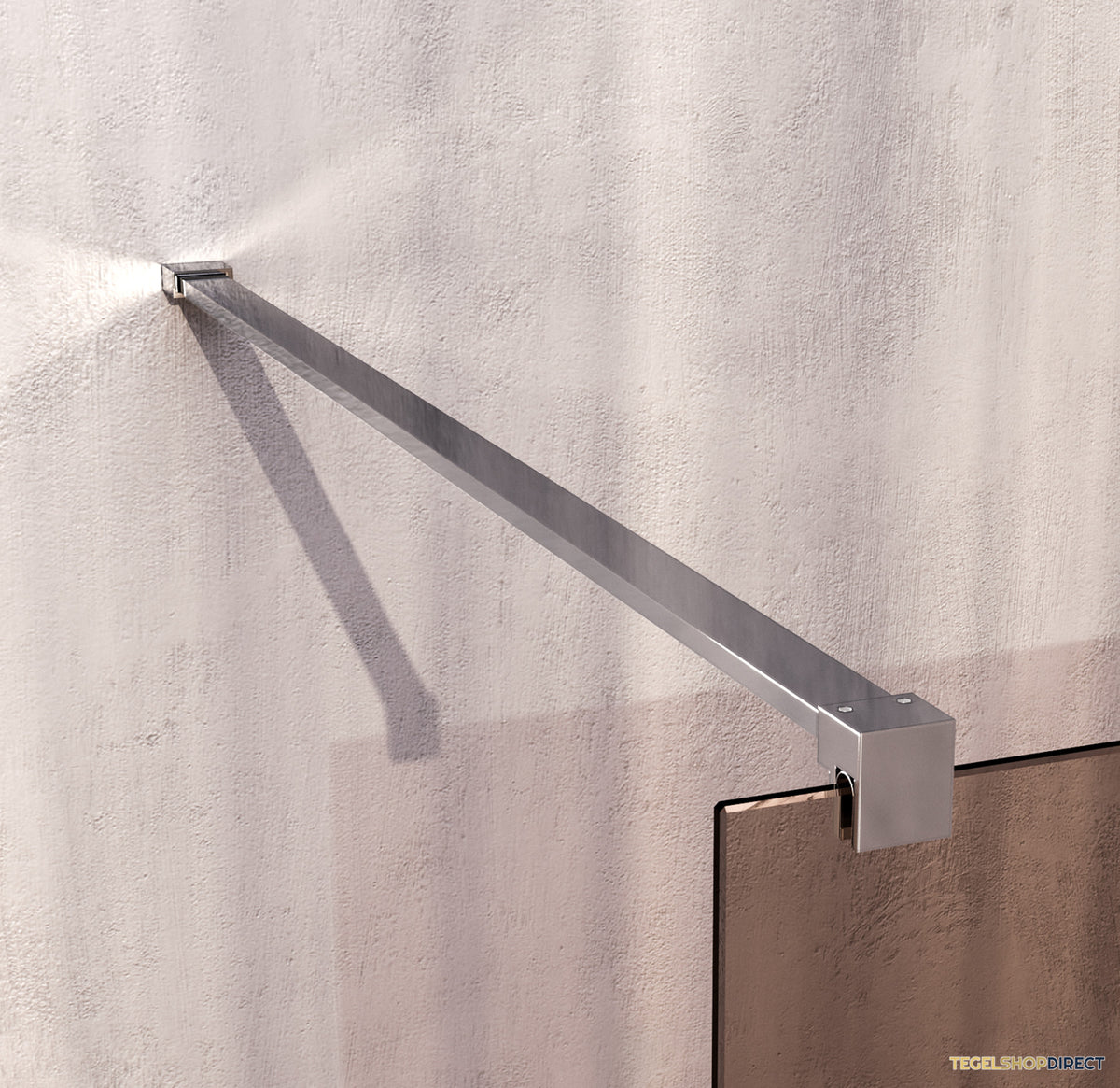 BRAUER Oblivion inloopdouche brons glas 100x200 incl. glascoating chroom – afbeelding 4