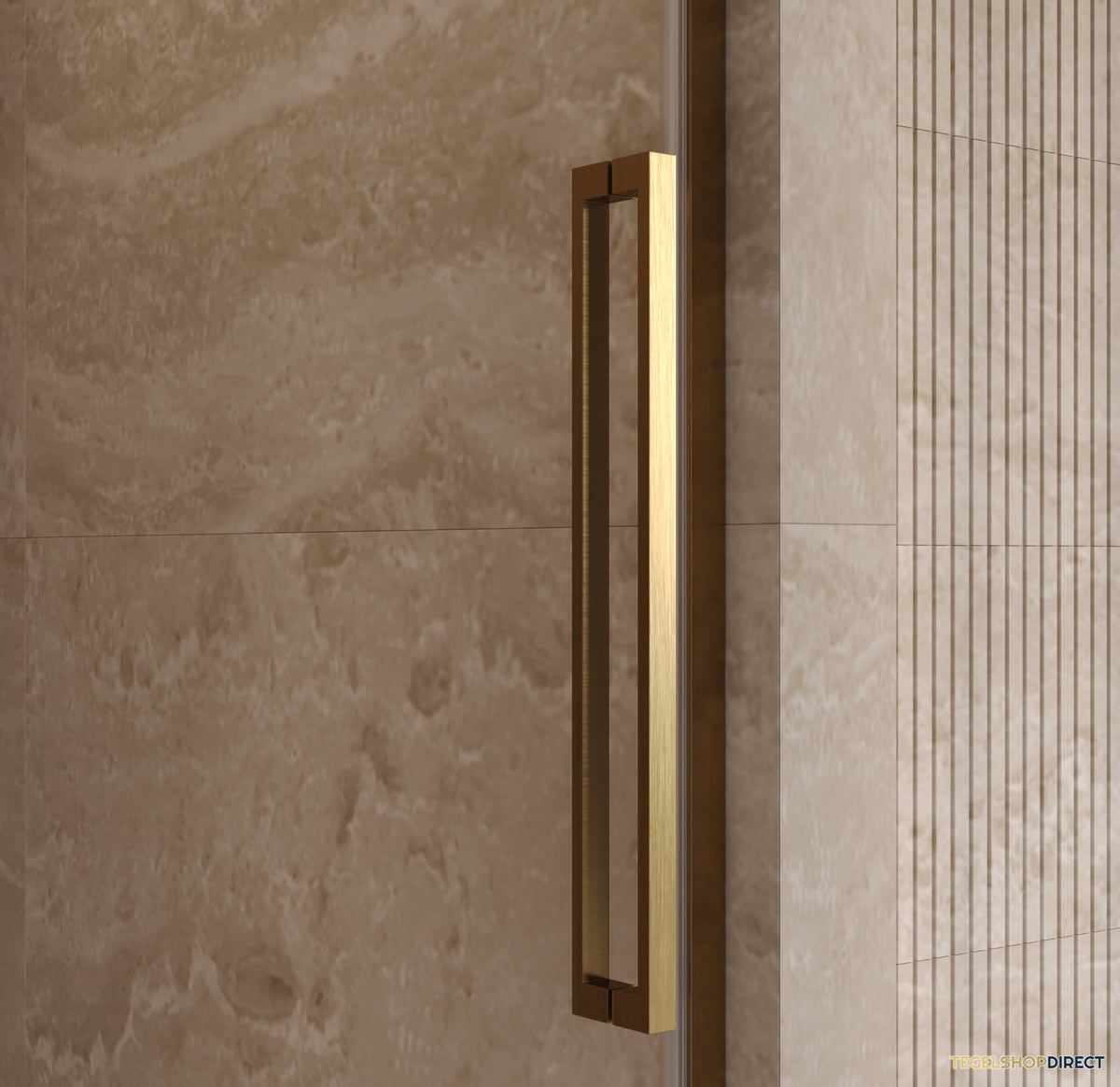 BRAUER Stellar nisdeur 2-delig draaiend helder glas 120x200 omkeerbaar incl. glascoating PVD goud geborsteld – afbeelding 6