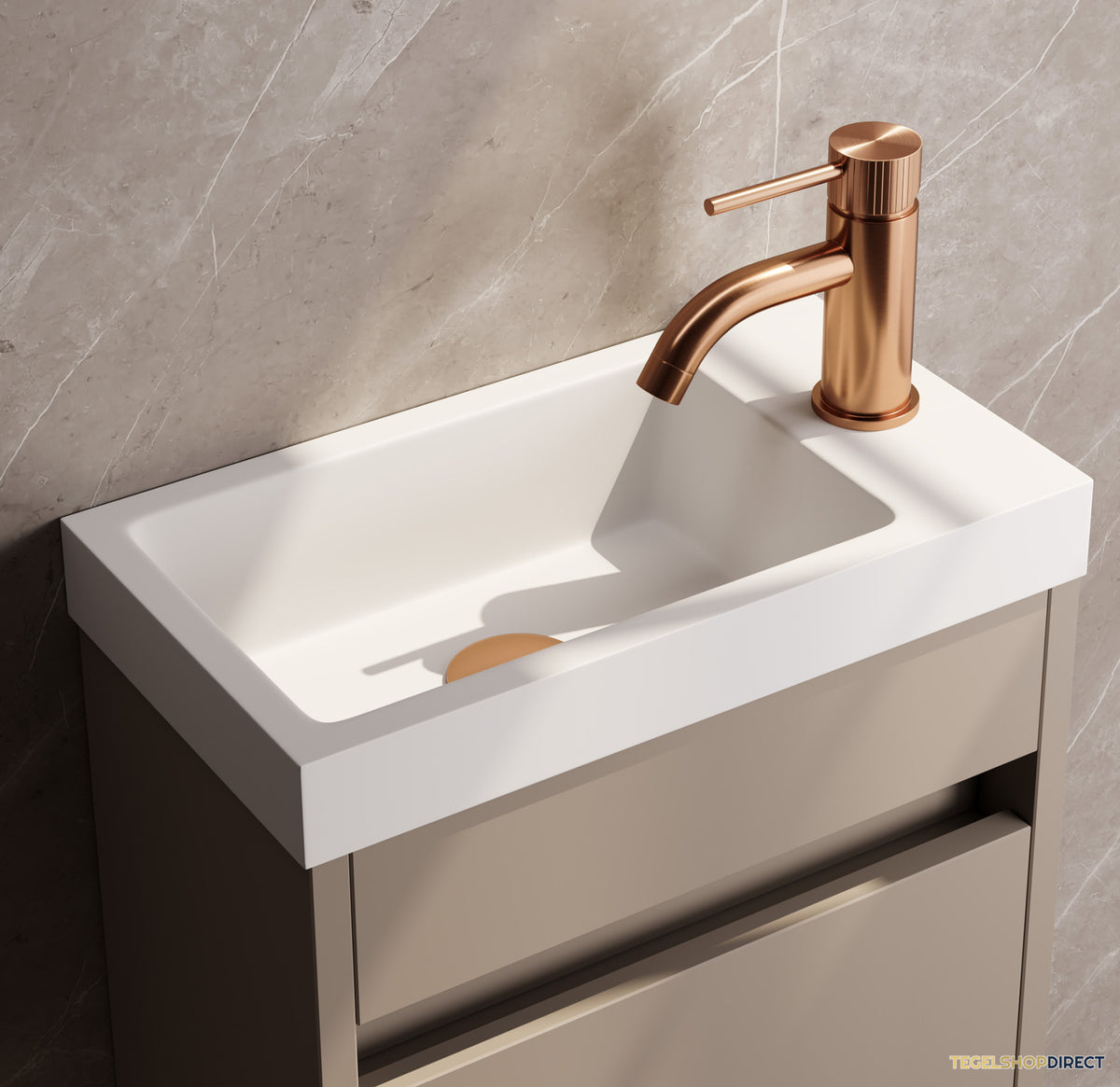 Brauer Stripe opbouw fonteinkraan koper geborsteld PVD – afbeelding 2
