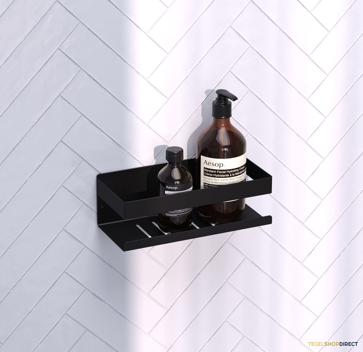 Doucherek Brauer Black Edition 23 Cm Mat Zwart – afbeelding 2