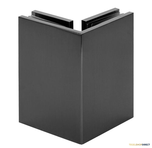 BRAUER Hoekbevestiging 2 stuks PVD gunmetal geborsteld