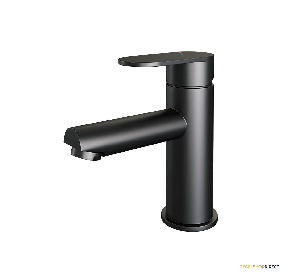 Wastafelmengkraan Brauer Black Edition Coldstart Opbouw Laag Platte Hendel Mat Zwart – afbeelding 2