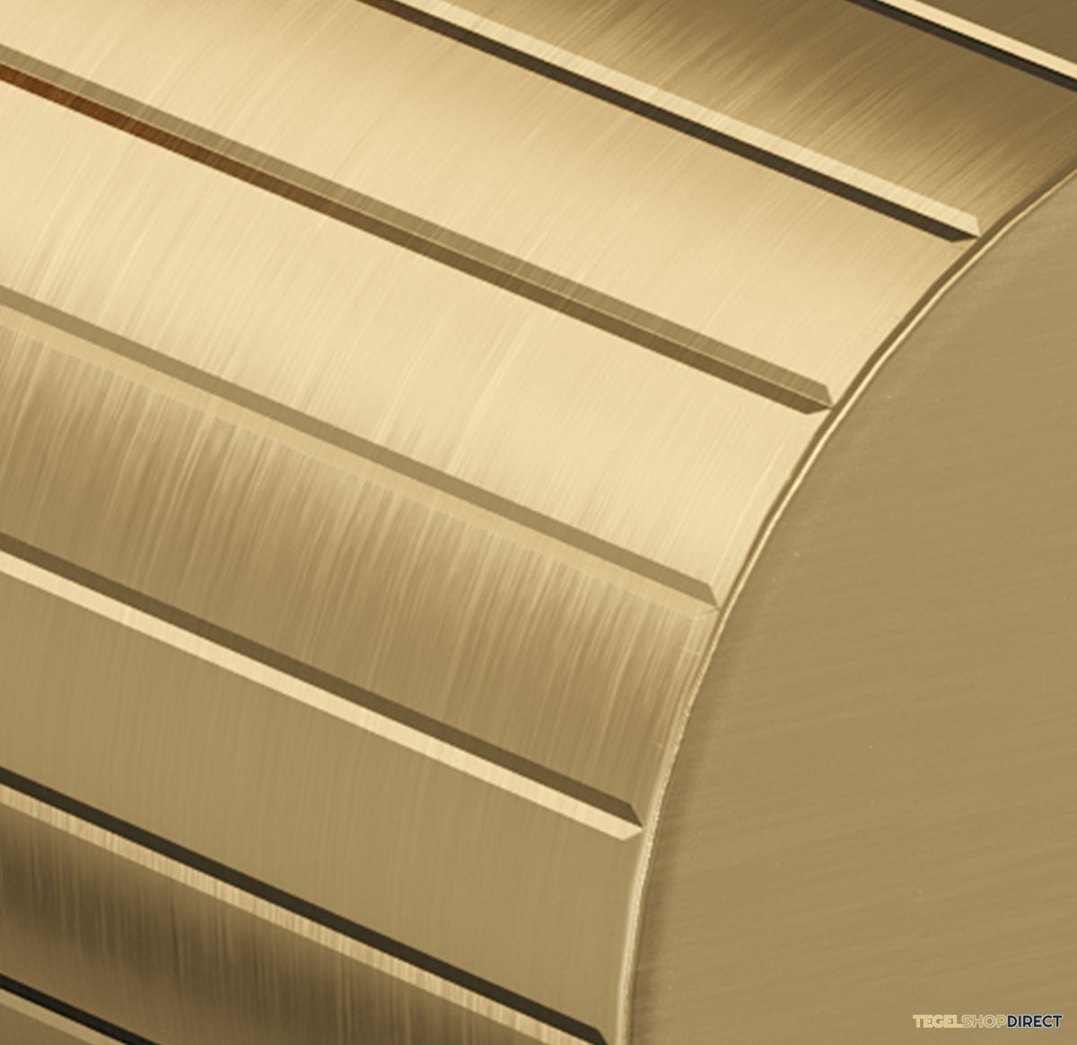 Brauer Stripe hoekstopkraan compleet met slang goud geborsteld PVD – afbeelding 3