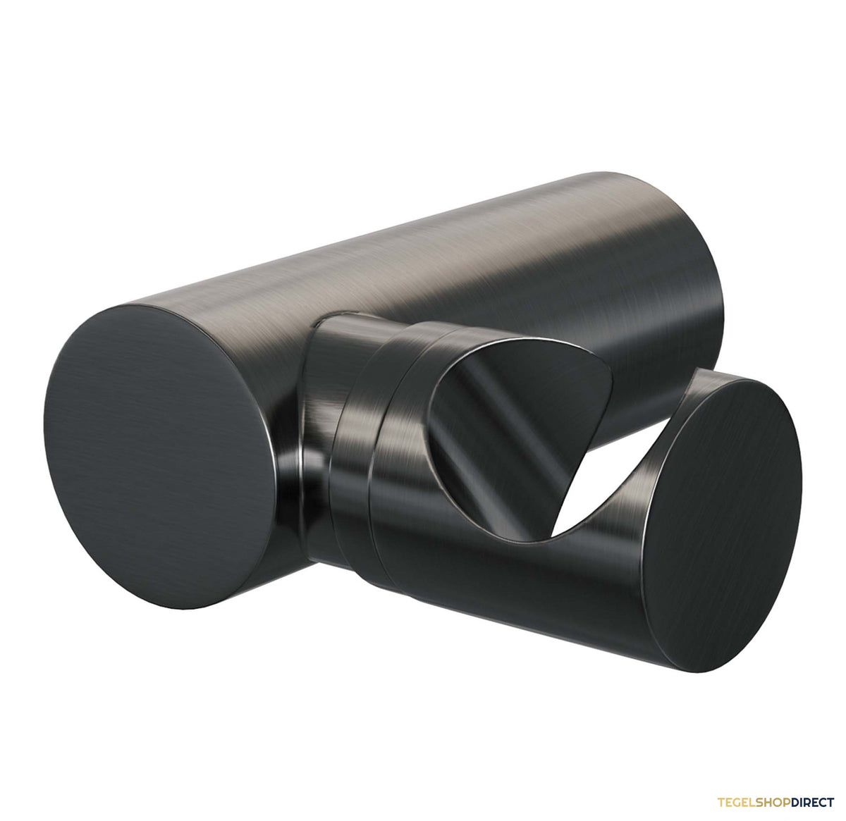 Brauer Stripe opbouw baddouche thermostaatkraan SET 03 met wandhouder en staaf handdouche en doucheslang gunmetal geborsteld PVD – afbeelding 5