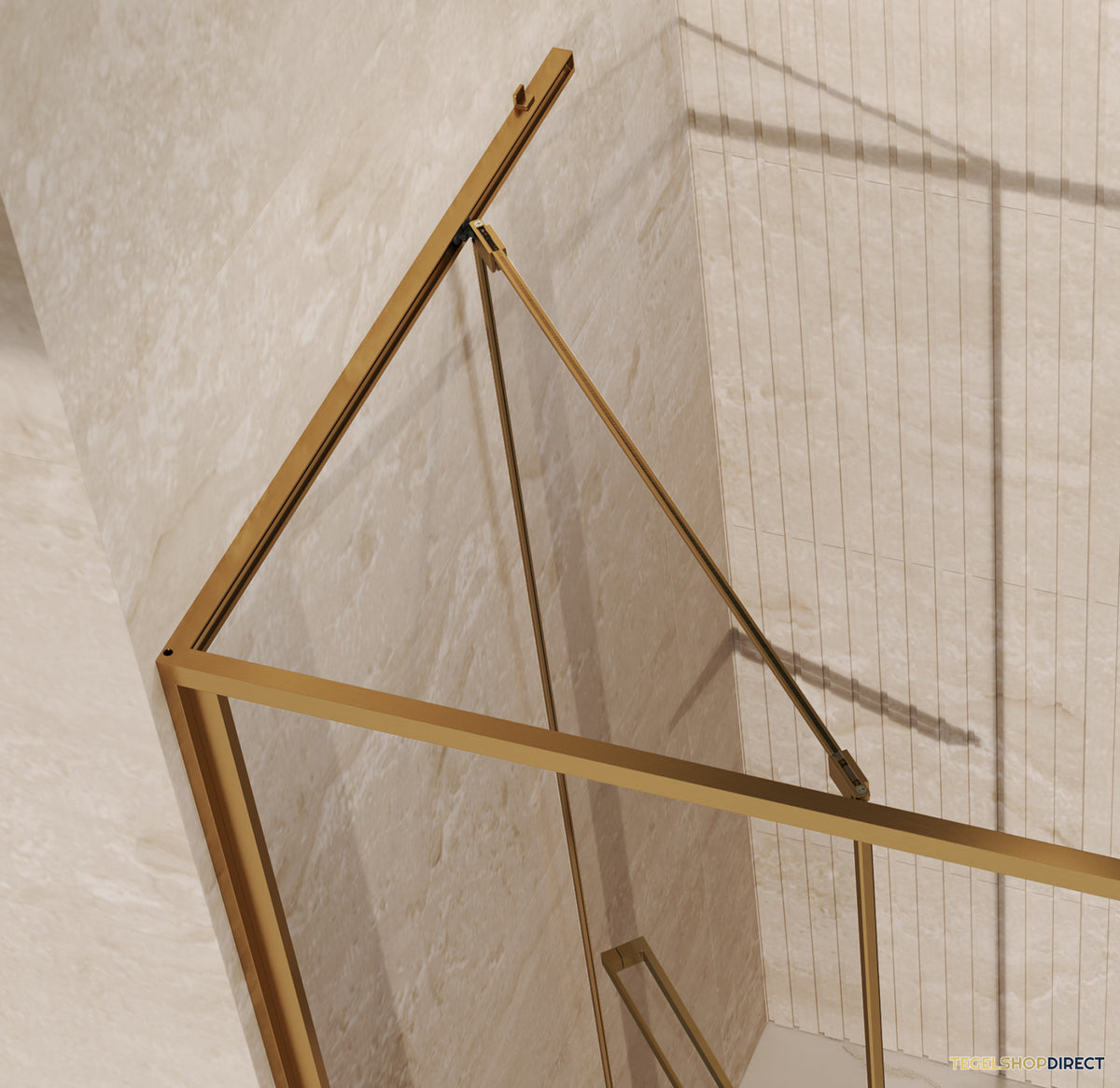 BRAUER Luminis Nisdeur 2-Delig Naar Binnen Draaiend 120x200 Omkeerbaar Helder Glas Incl. Glascoating PVD Goud Geborsteld – afbeelding 5