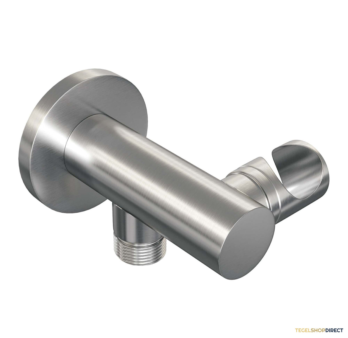 Brauer Stripe thermostatische inbouw badkraan SET 02 met uitloop en 3-standen handdouche en doucheslang en wandaansluitbocht RVS-kleurig geborsteld PVD – afbeelding 7