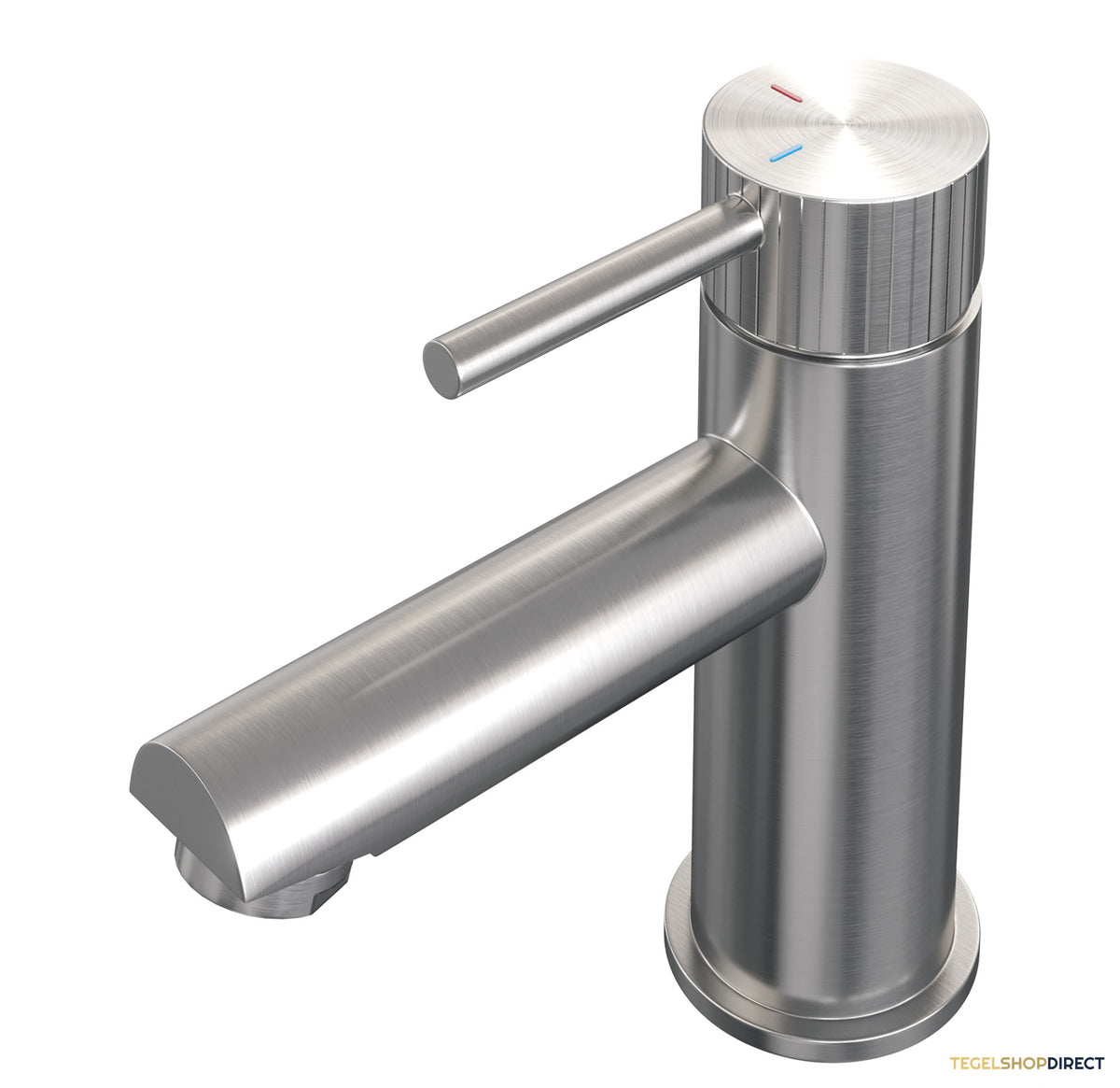 Brauer Stripe lage opbouw wastafelmengkraan model A RVS-kleurig geborsteld PVD