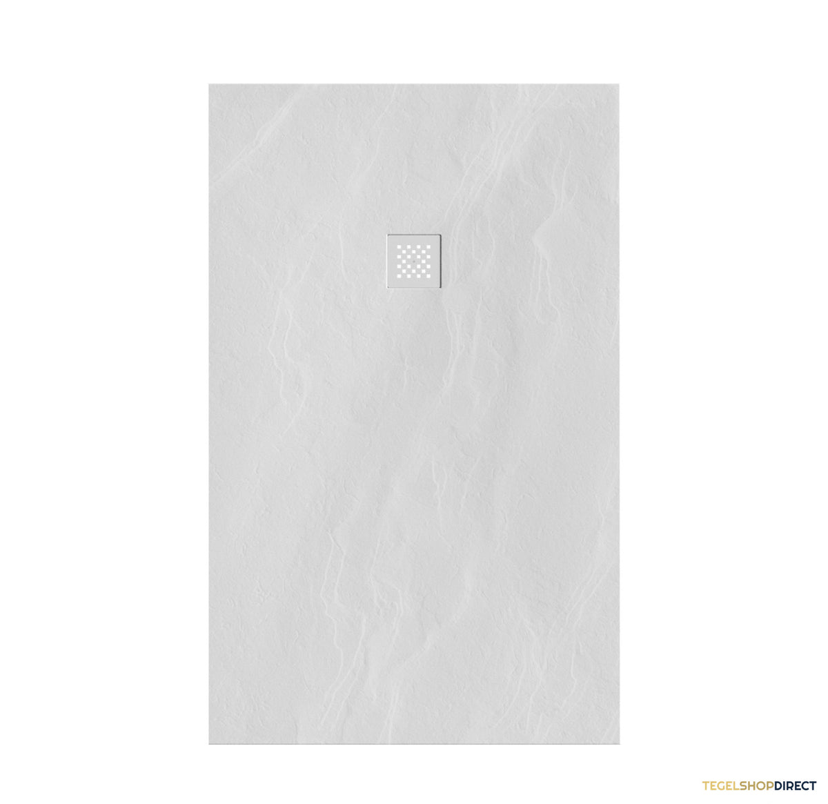 BRAUER Douchebak Asteroid 100x160 incl. antislip en antibacterieel mineraalmarmer mat wit – afbeelding 2