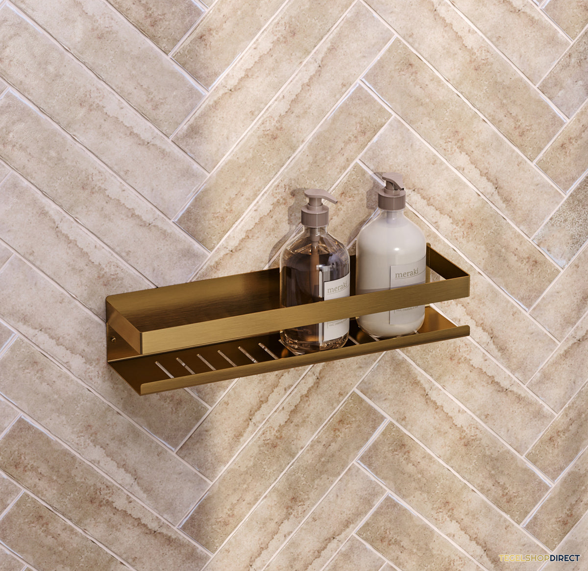 Doucherek Brauer Gold Edition 40 Cm Goud Geborsteld PVD – afbeelding 2