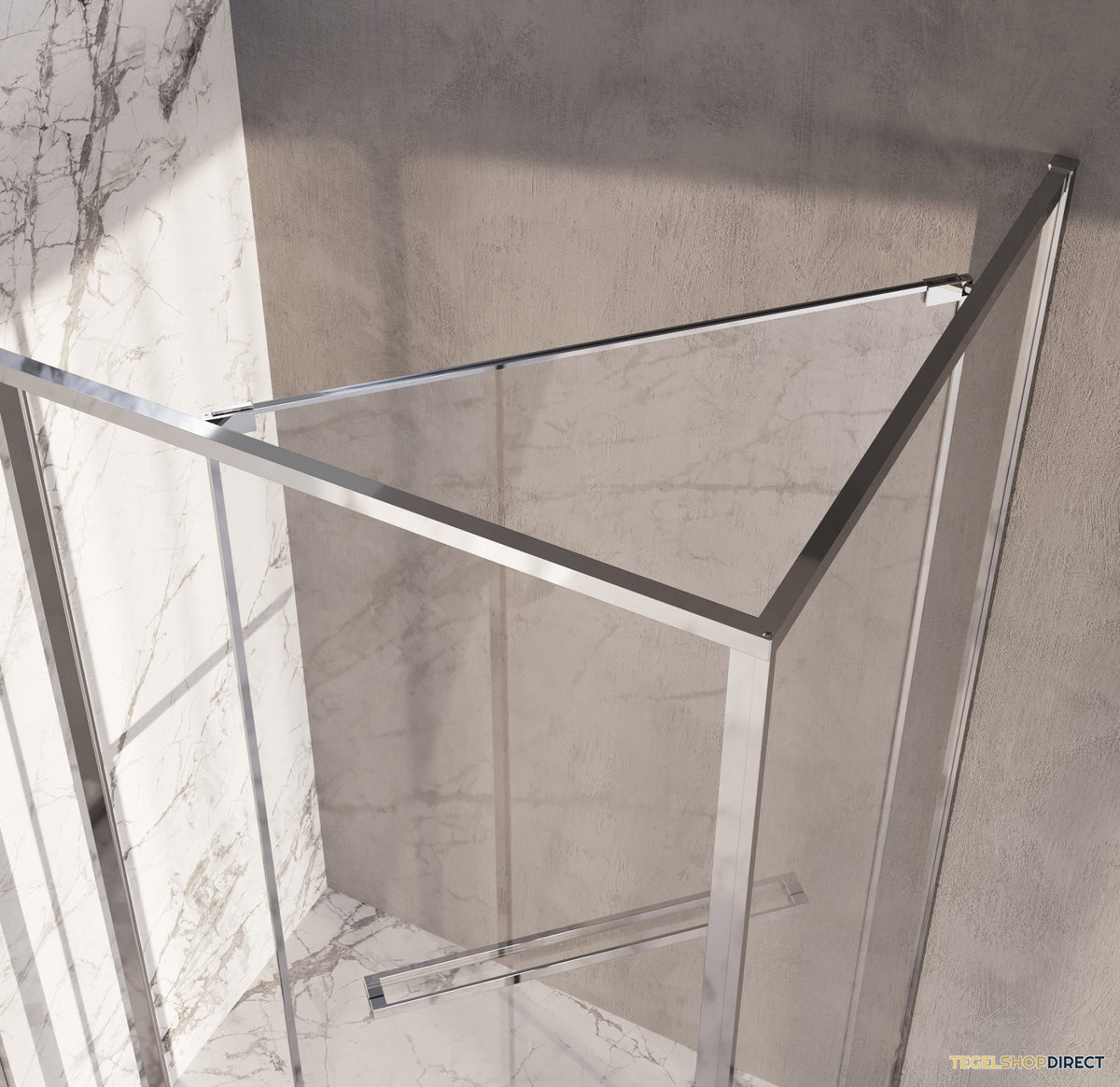 BRAUER Luminis Douchecabine 3-Delig Naar Binnen Draaiend 120x90x200 Omkeerbaar Helder Glas Incl. Glascoating Chroom – afbeelding 5