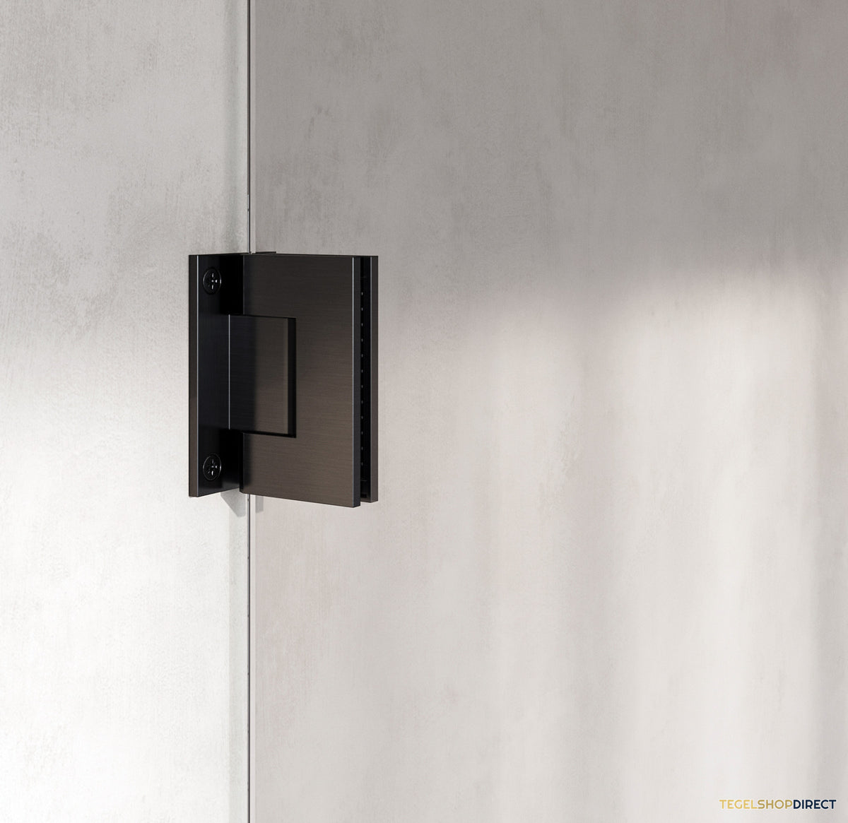 BRAUER Void douchecabine met draaideur helder glas 90x100x200 incl. glascoating PVD gunmetal geborsteld – afbeelding 5