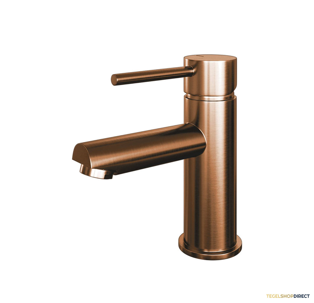 Wastafelmengkraan Brauer Copper Edition Coldstart Opbouw Laag Ronde Hendel Geborsteld Koper PVD – afbeelding 3