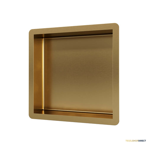 Inbouwnis Brauer Gold Edition 30x30 cm Geborsteld Goud PVD