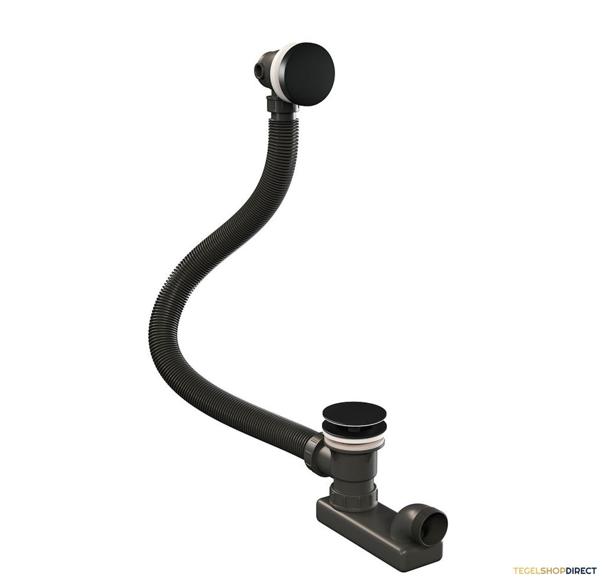 Badafvoer met Overloop Brauer Black Edition Mat Zwart