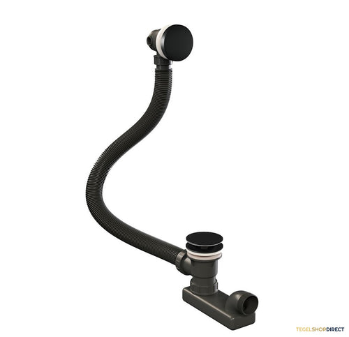 Badafvoer met Overloop Brauer Black Edition Mat Zwart