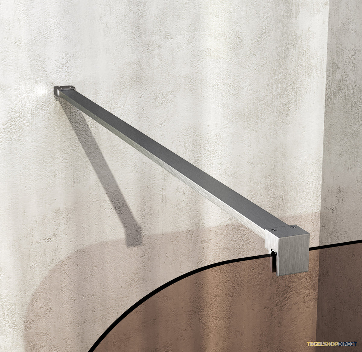 BRAUER Orion inloopdouche brons glas 120x200 incl. glascoating Geborsteld RVS PVD – afbeelding 3
