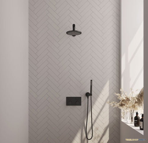 Thermostatische Inbouwdoucheset Brauer Black Edition Recht Met Drukknoppen (Alle Opties)