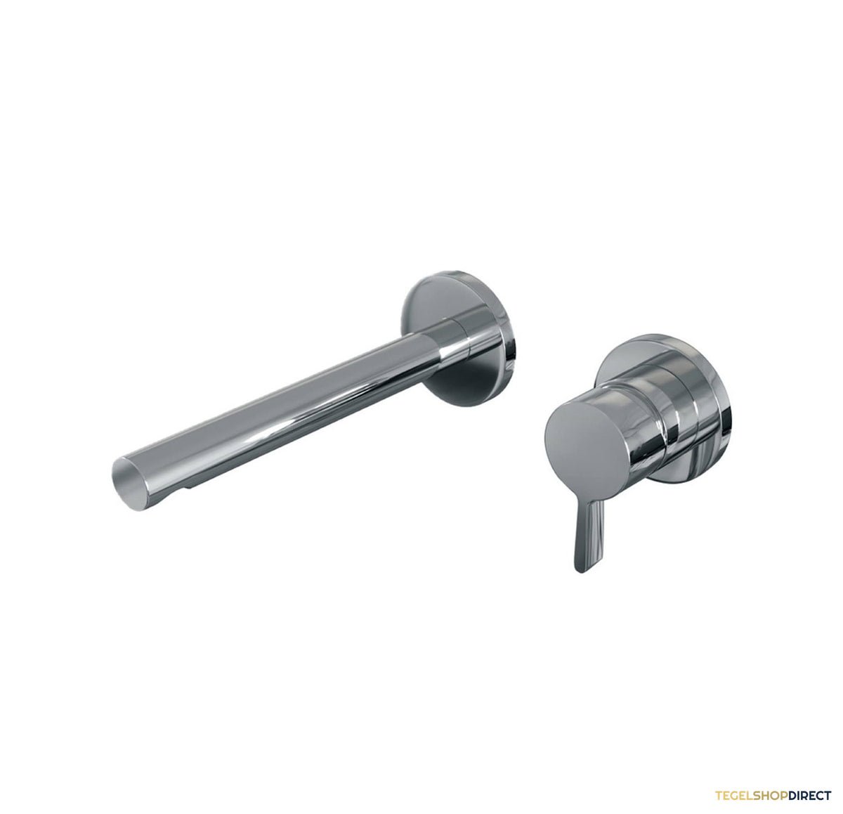 Inbouw Wastafelmengkraan Brauer Chrome Edition Coldstart Rechte Uitloop Halfronde Hendel Rechts Chroom Met Rozetten