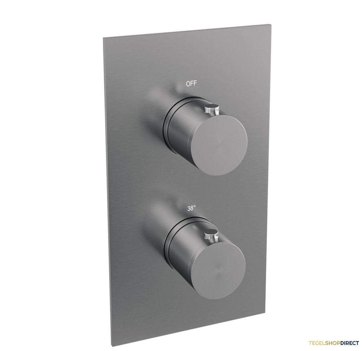 Thermostatische Inbouwdoucheset Brauer Brushed Edition Rechthoekige Afdekplaat (Alle Opties) – afbeelding 3