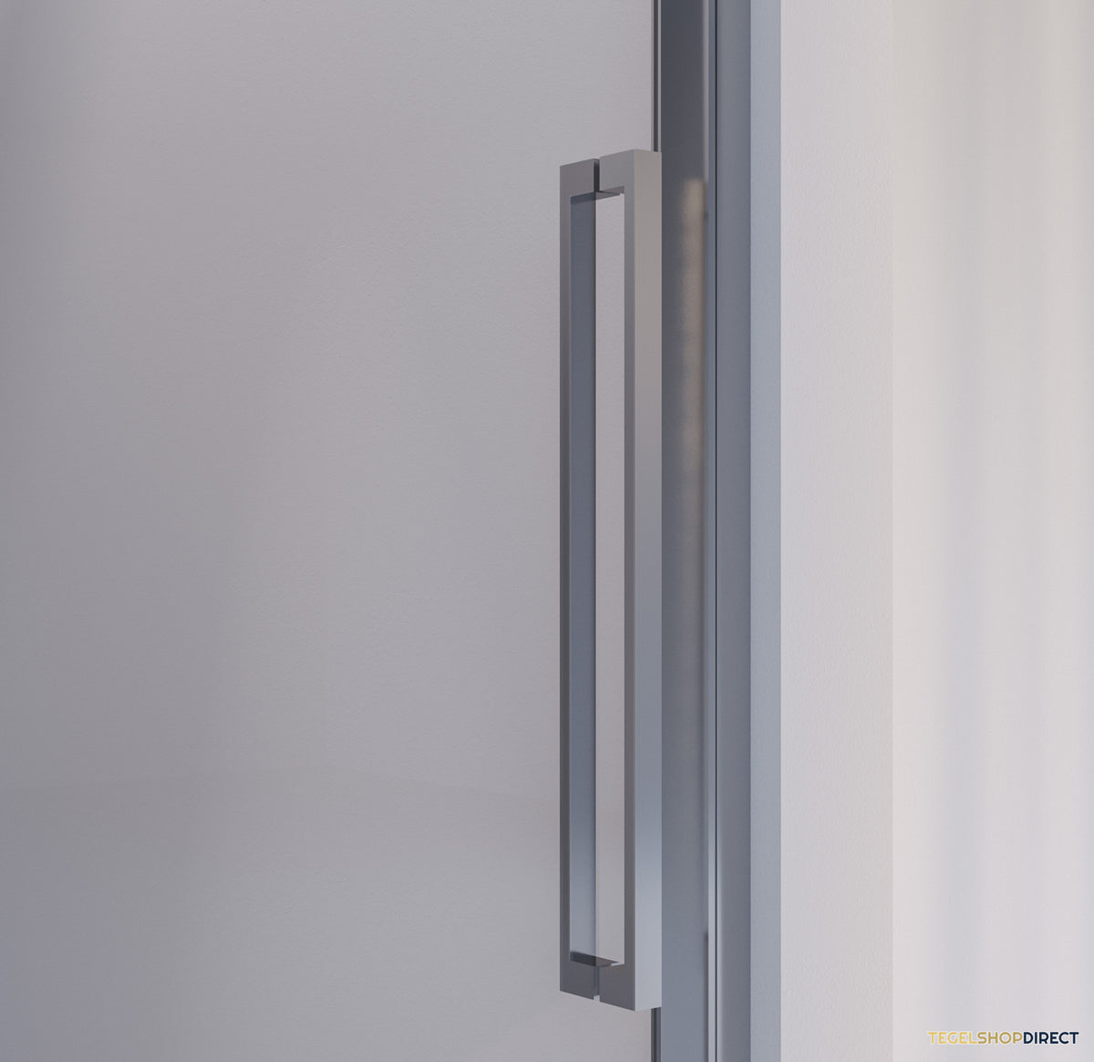 BRAUER Season nisdeur model B met schuifdeur helder glas 160x200 omkeerbaar incl. glascoating Season-RVS-kleurig – afbeelding 3