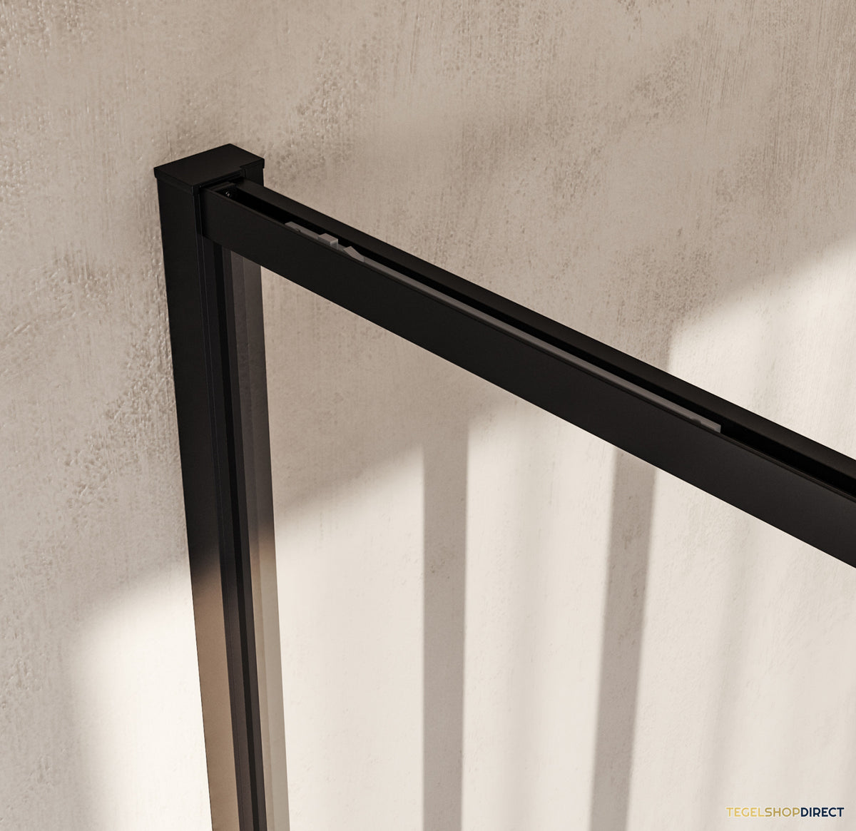 BRAUER Galactic Douchecabine Met Schuifdeur 160x90x200 Omkeerbaar Helder Glas Incl. Glascoating Mat Zwart – afbeelding 3
