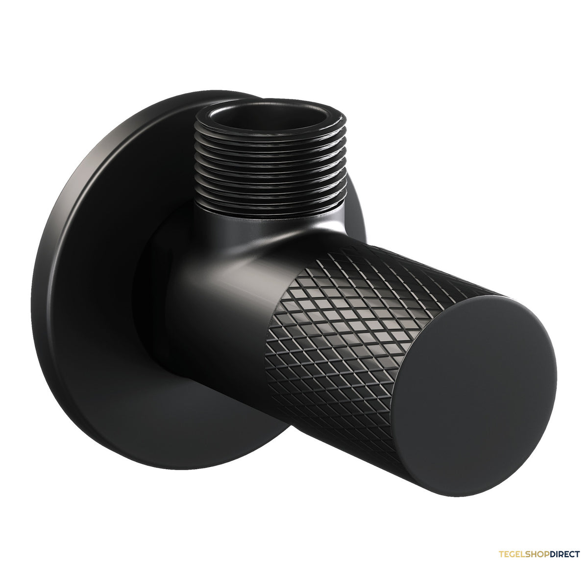 Hoekstopkraan Brauer Black Carving Edition Compleet Met Slang Mat Zwart