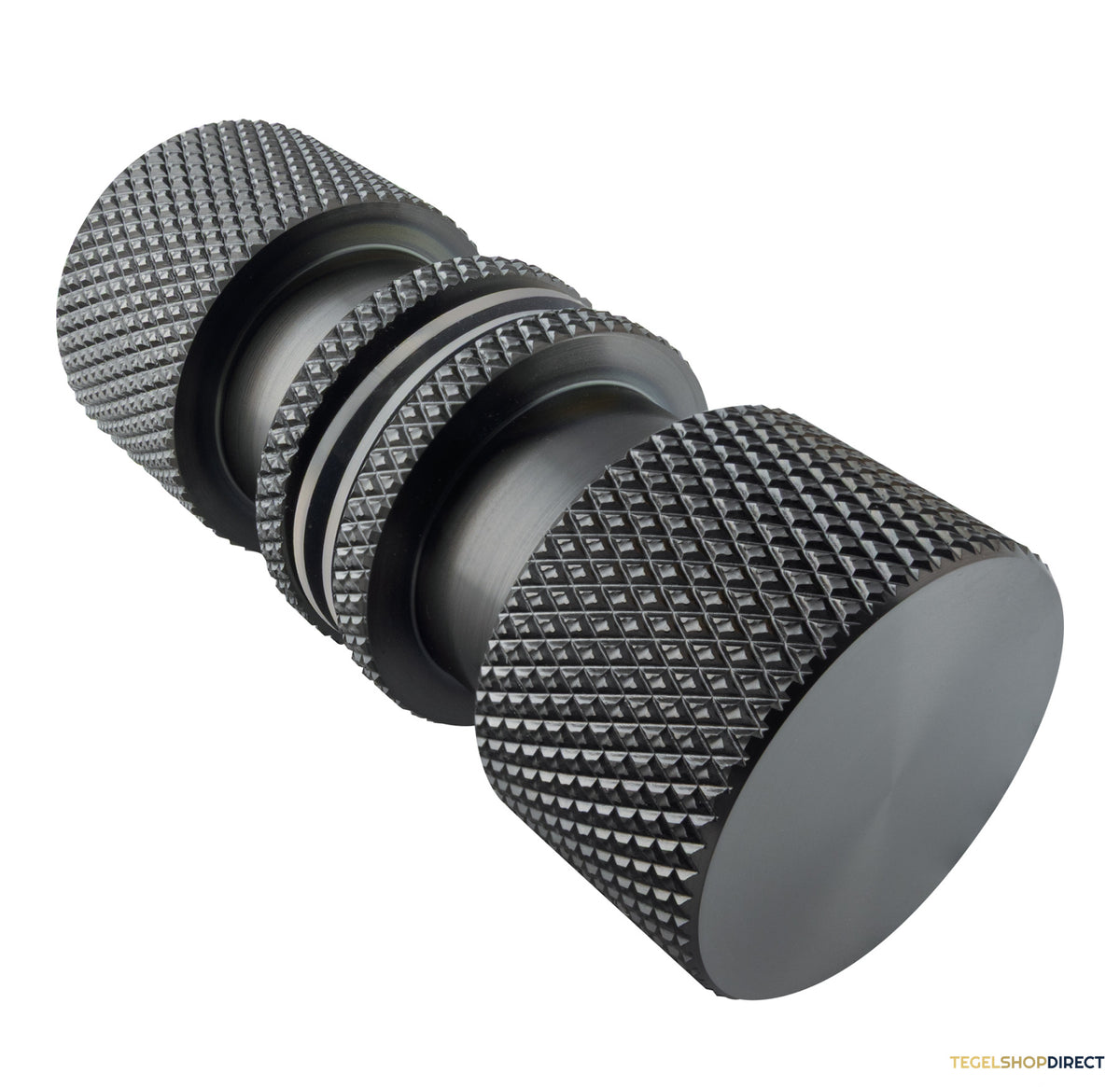 BRAUER Handgreep enkelpunts model B Carving tbv glazen deuren PVD gunmetal geborsteld