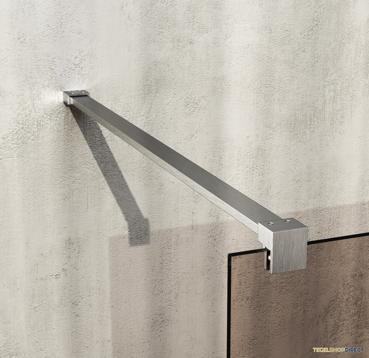 BRAUER Void Badwand 80x140 Brons Glas Incl. Glascoating PVD RVS-Kleurig Geborsteld – afbeelding 4