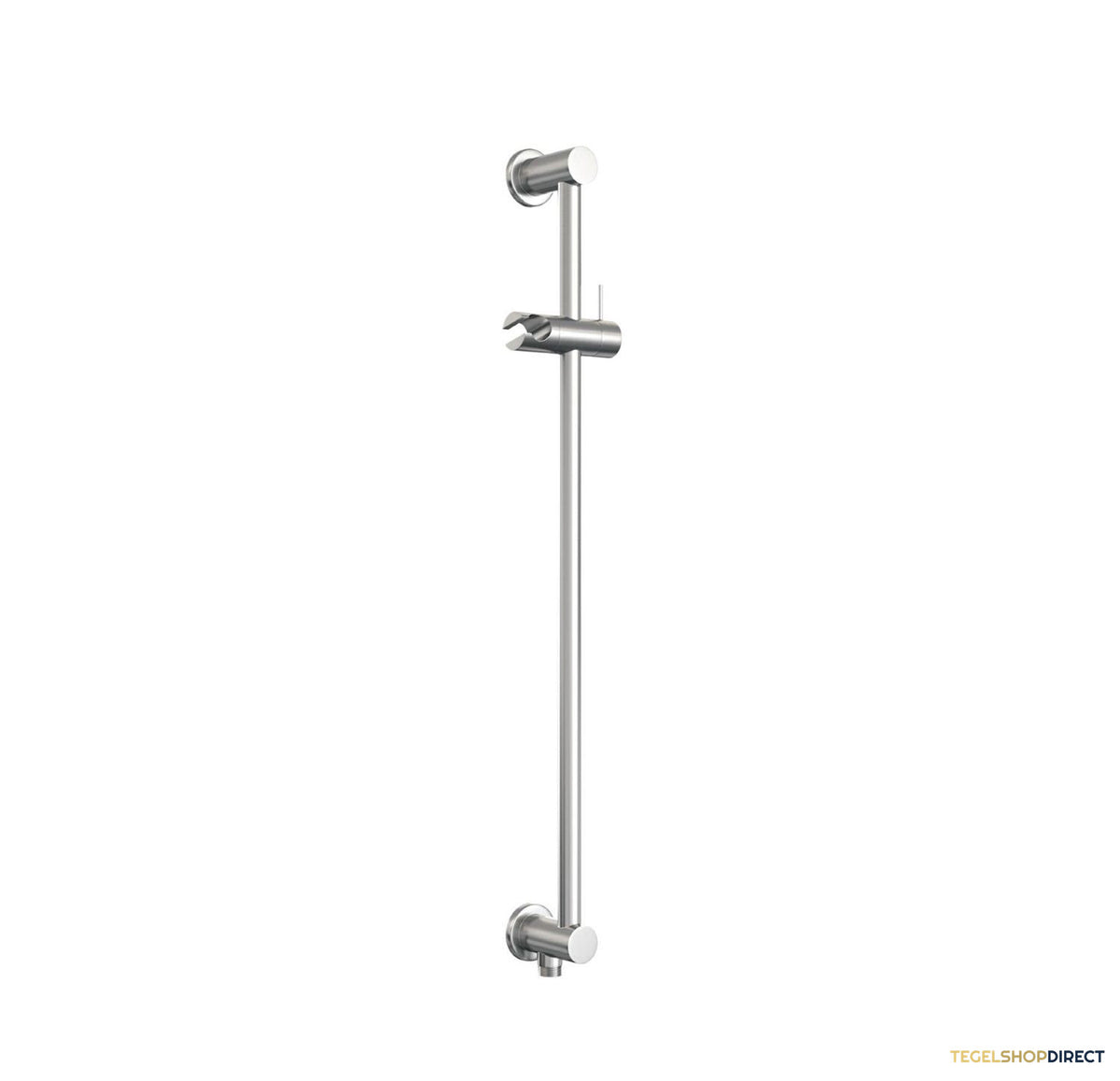 Glijstang Brauer Brushed 70 cm Met Wandaansluitbocht Geborsteld RVS