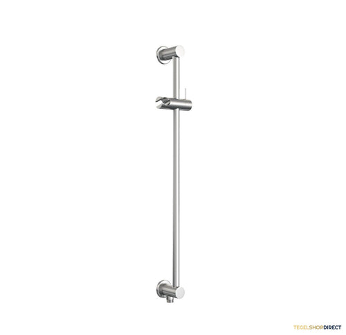 Glijstang Brauer Brushed 70 cm Met Wandaansluitbocht Geborsteld RVS