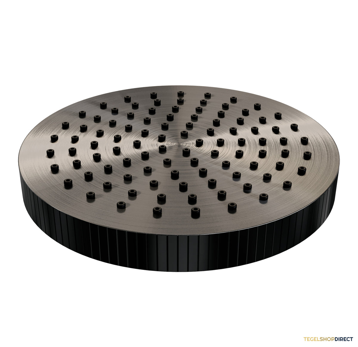 Brauer Stripe opbouw thermostatische regendouche SET 02 met 25 cm hoofddouche en 3-standen handdouche en doucheslang gunmetal geborsteld PVD – afbeelding 5