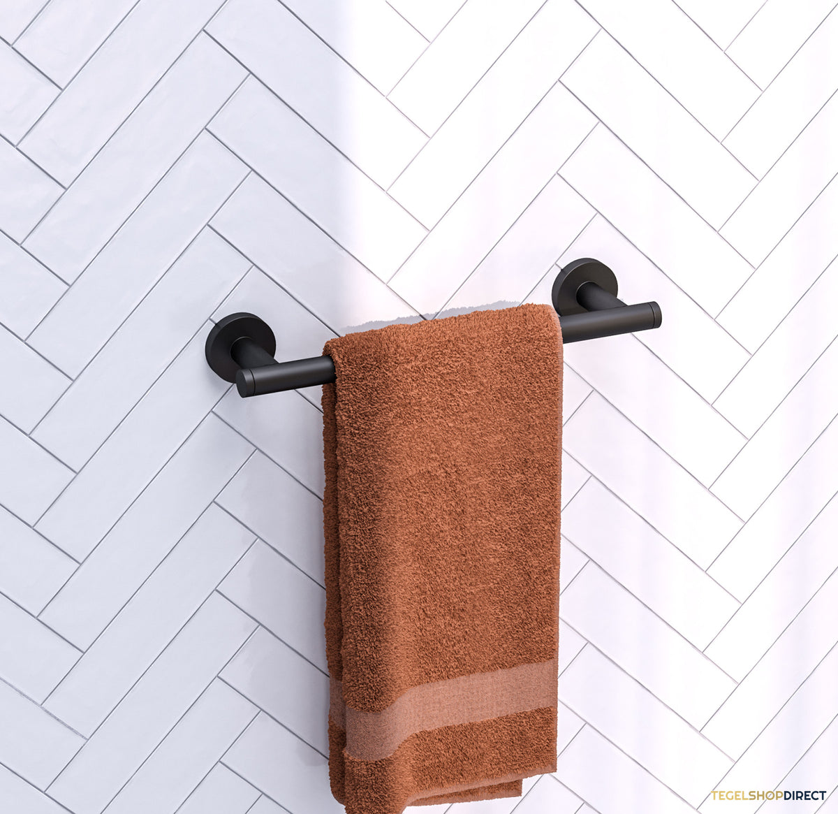 Handdoekrek Brauer Black Edition 30 Cm Mat Zwart – afbeelding 2