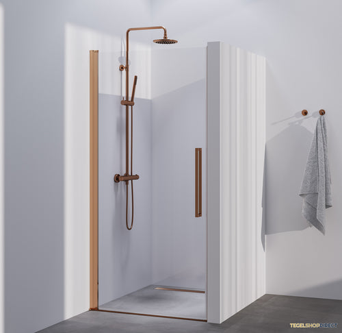 BRAUER Season nisdeur model A met draaideur helder glas 70x200 omkeerbaar incl. glascoating Season-Koper
