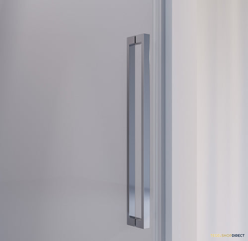 BRAUER Season nisdeur model A met draaideur helder glas 100x200 omkeerbaar incl. glascoating Season-Chroom