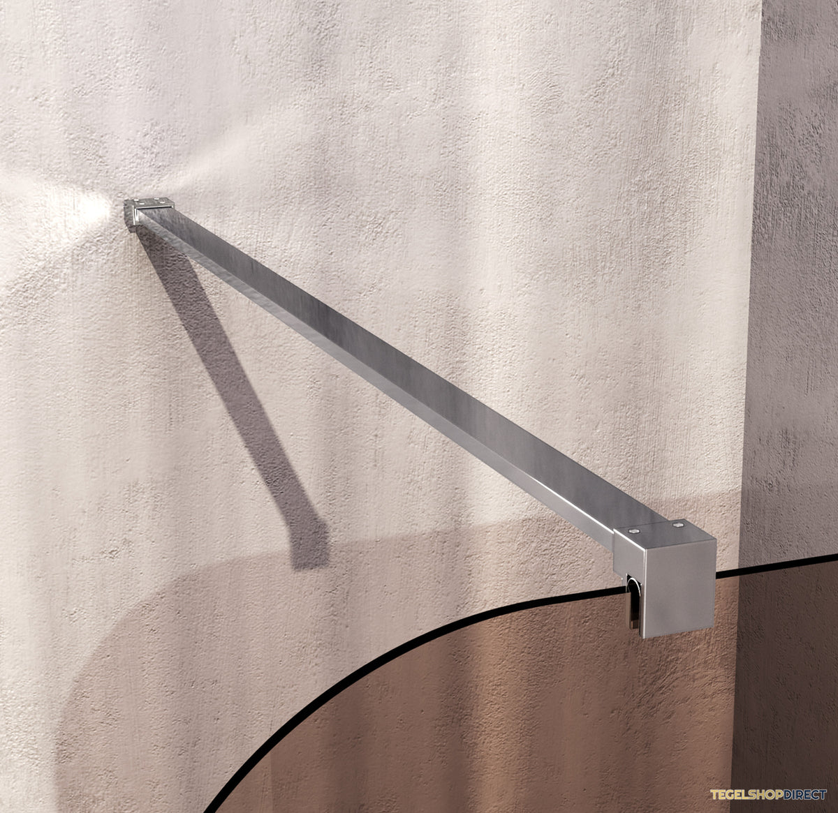 BRAUER Orion inloopdouche brons glas 90x200 incl. glascoating chroom – afbeelding 4
