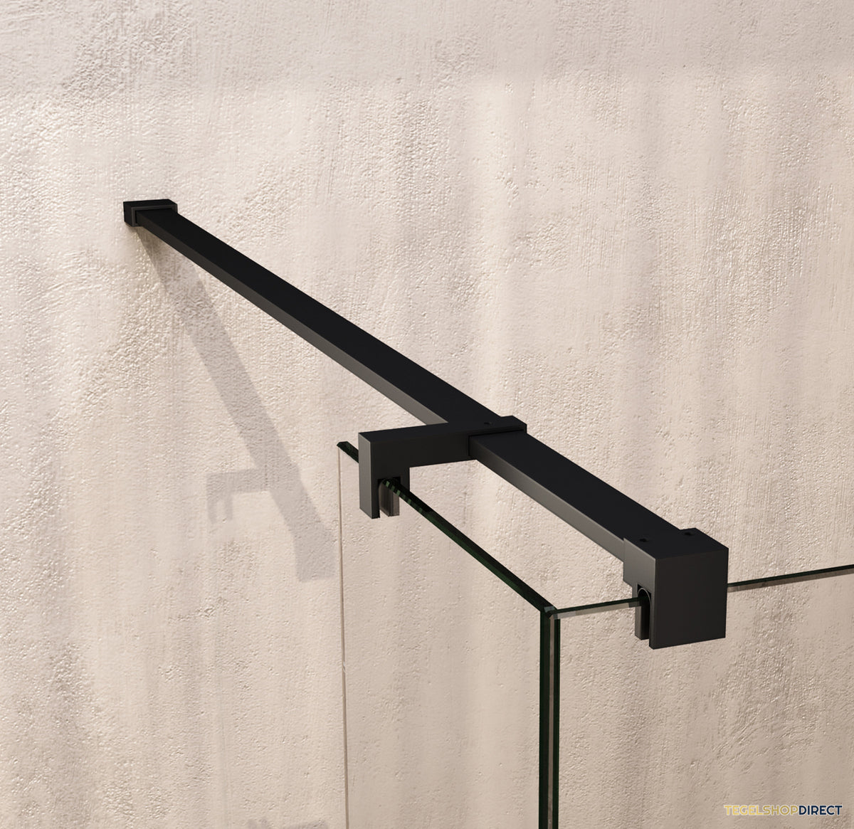 BRAUER Void inloopdouche helder glas 130x200 met 30 zijwand incl. glascoating mat zwart – afbeelding 4