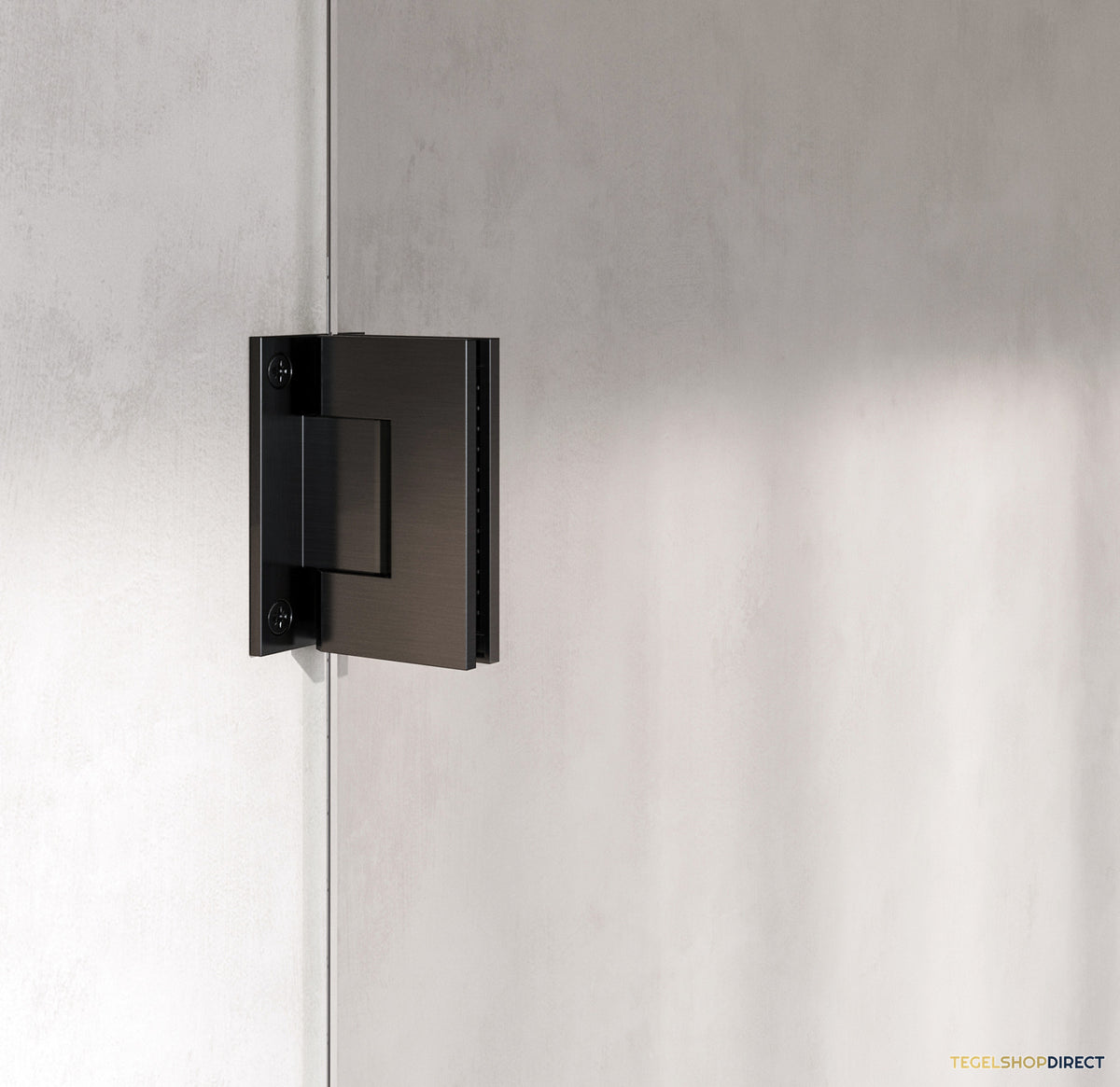 BRAUER Void Carving douchecabine met draaideur helder glas 90x100x200 incl. glascoating PVD gunmetal geborsteld – afbeelding 5