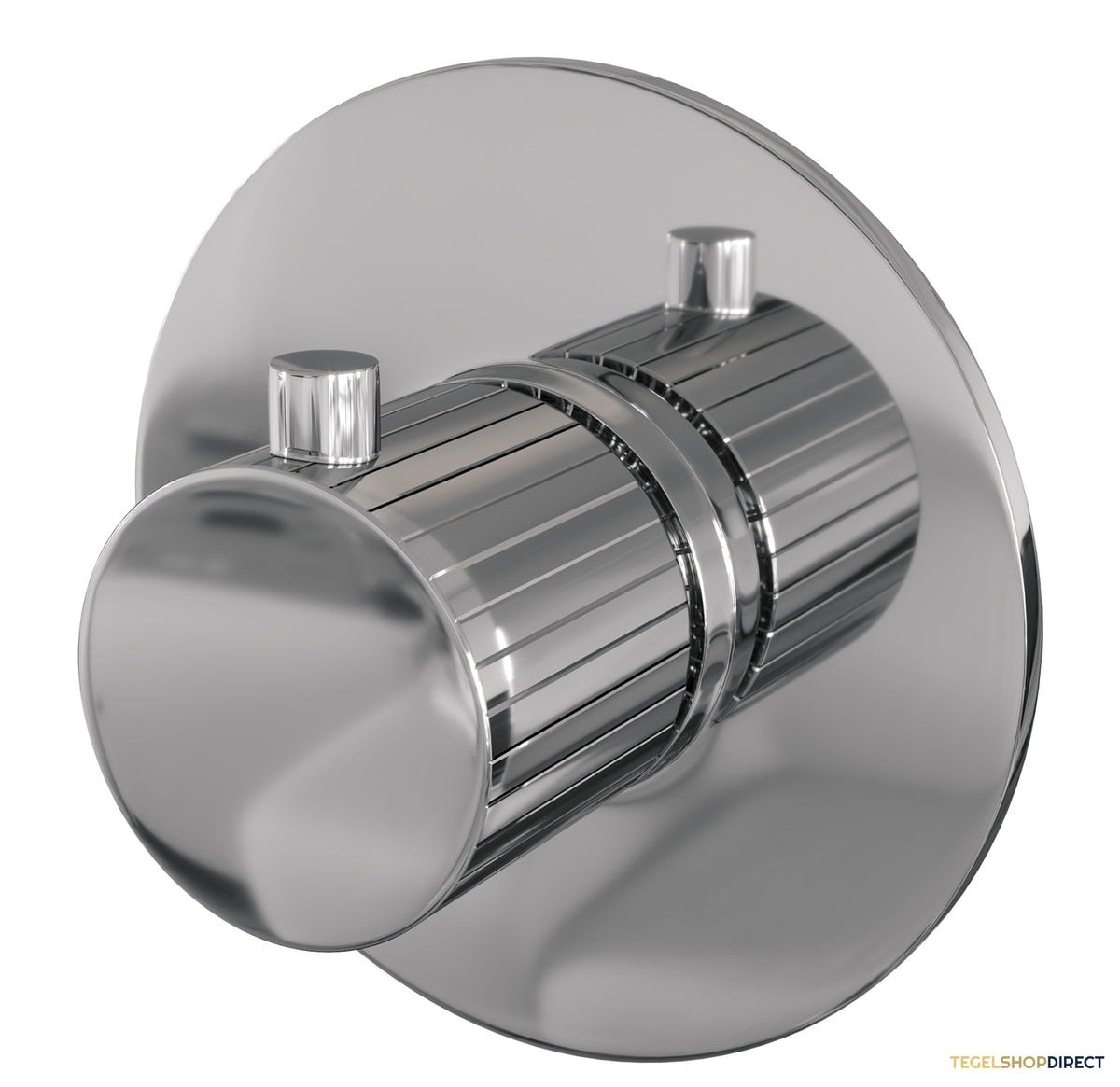 Brauer Stripe losse inbouwthermostaat met in- en afbouwdelen chroom