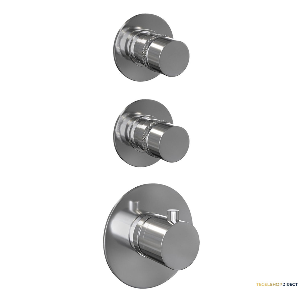 Regendoucheset Inbouw Brauer Chrome Edition Thermostatisch 30cm met 3-Weg Omstelling, Gebogen Wandarm en 3-Standen Handdouche Chroom – afbeelding 8