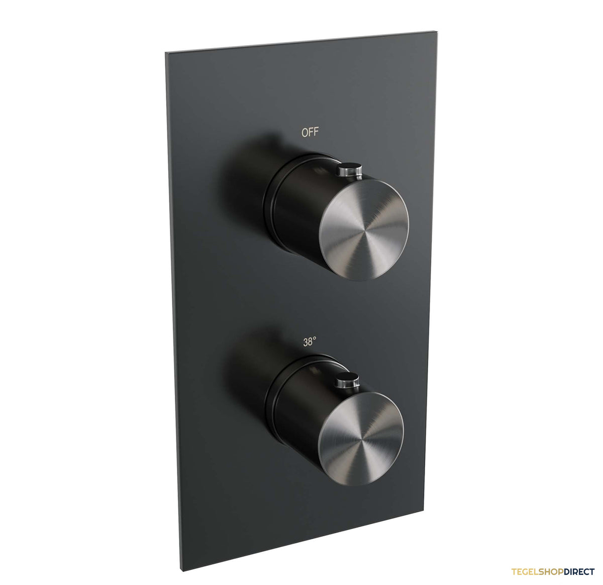 Thermostatisch Douchepaneel Brauer Gunmetal Edition  2-Weg Calacatta Gunmetal SET 01 – afbeelding 5